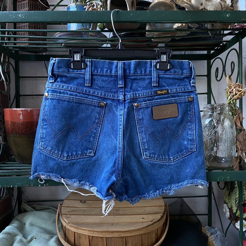Blue Jean wrangler shorts